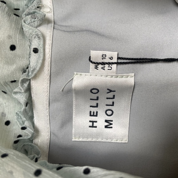 ⭐️ Mimosa Time Polka Dot Chic Glam Girly Party Classy Ruffle Elegant Mini Dress - Picture 9 of 12